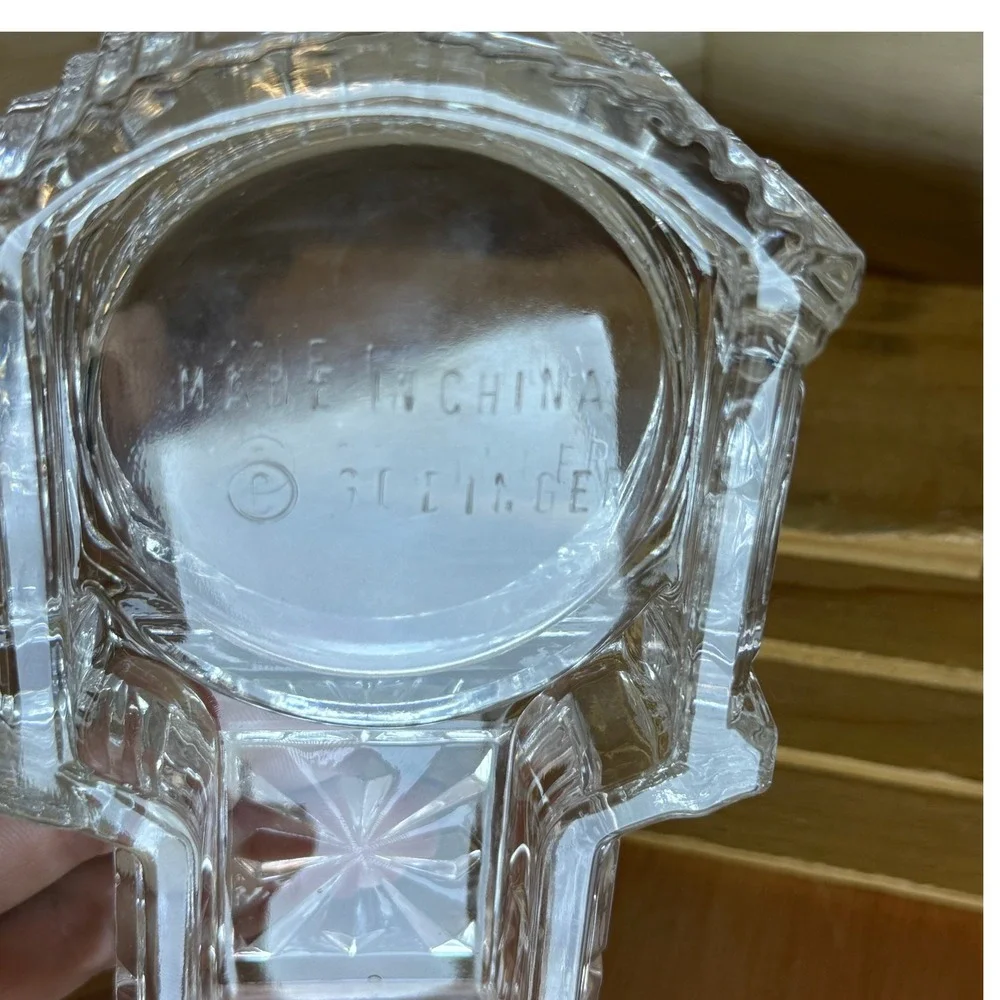 Crystal Legends Godinger‎ Quartz Grandfather Clock Clear Desk Decor Home Office